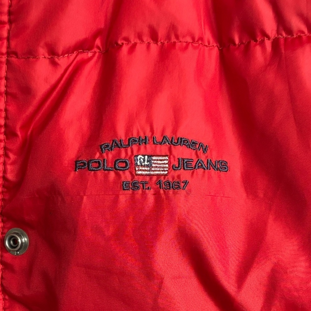 Polo by Ralph Lauren Red Quilted Vest - Picture 6 of 7